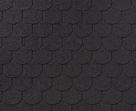 RoofShield черепица Фемили Эко Лайт Готик (3м2) Графитно-черный — Grandline