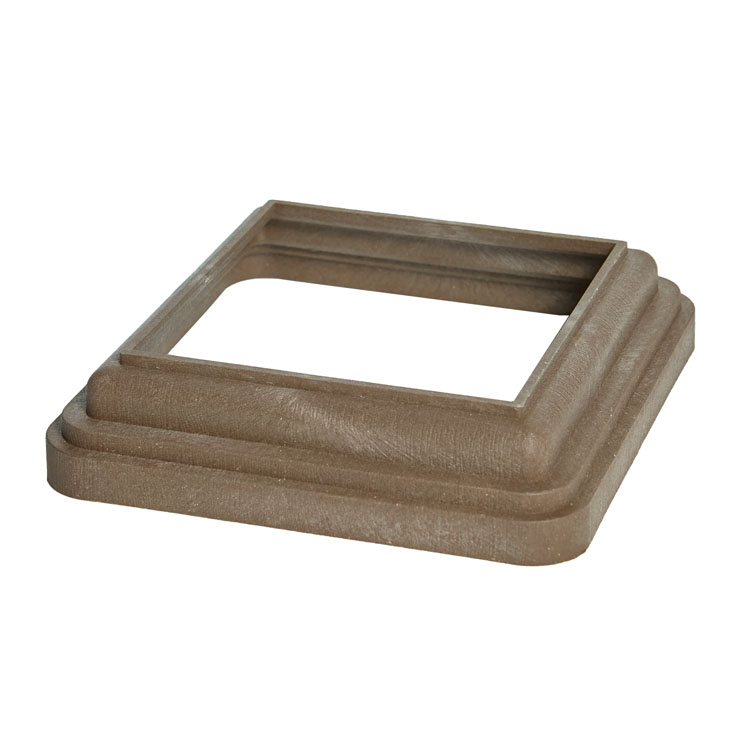 Нижний кант столба CM Railing (для столба D 120) wenge (венге) — Grandline