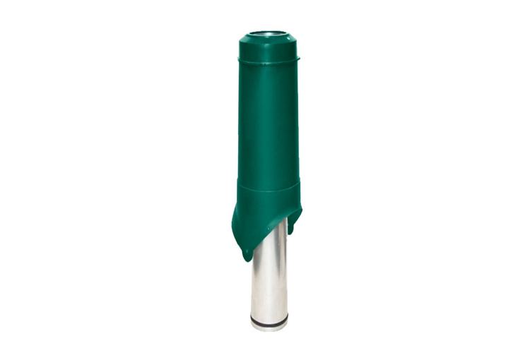Выход вентиляции Krovent Pipe-VT 125/700 is зеленый — Grandline