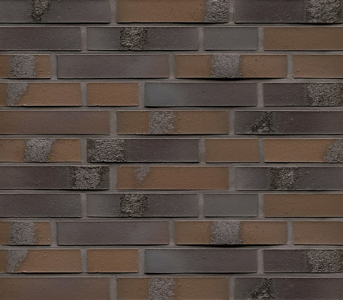 Клинкерный кирпич Feldhaus Klinker K564DF carbona geo maritim — Кирпич