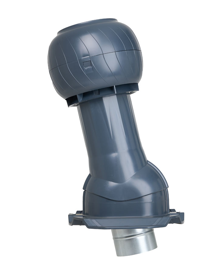 Комплект вентиляции Gervent Statik для кровли ПН-20 160/125 RAL 7024 — Grandline