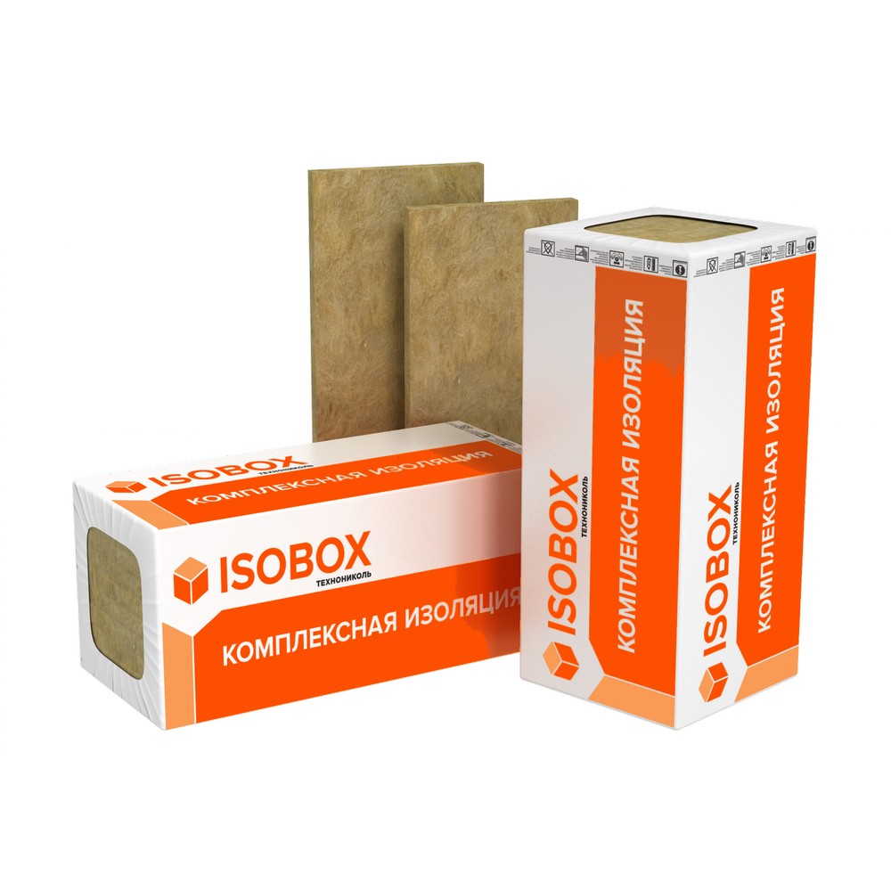 Утеплитель Isobox Экстралайт 800*600*50мм 7.2м2 0.36м3 минвата (базальт) — Утеплитель
