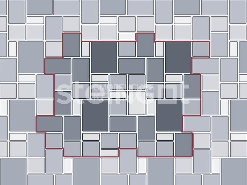 Брусчатка Steingot Серия "БАРАВИЯ" Rosa Sardo, 60 мм (70x140x60) — Steingot