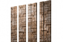 Штакетник Twin 0,45 Print Elite Sand Stone TwinColor — Штакетник