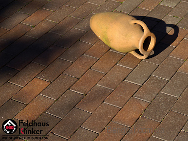 Клинкерная брусчатка Feldhaus Klinker gala flamea P403KDF 200x100x52 — Клинкерная
