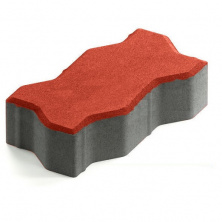 Брусчатка Steingot Серия "ПРАКТИК 60" Зигзаг, красный (225х112х60) — Steingot
