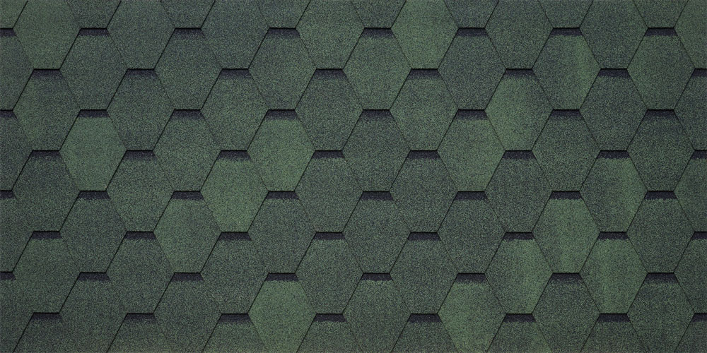 Битумная черепица TEGOLA GARDA verde 479 (зеленый) — Grandline