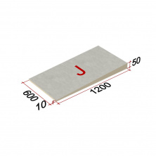 LOGICPIR SLOPE-3,4% (J) СХМ/СХМ 1200х600х10-50 (упак, 18 плит, 12,96 кв.м) — Технониколь