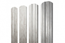 Штакетник Twin фигурный 0,45 Print Elite Snow Wood TwinColor — Штакетник