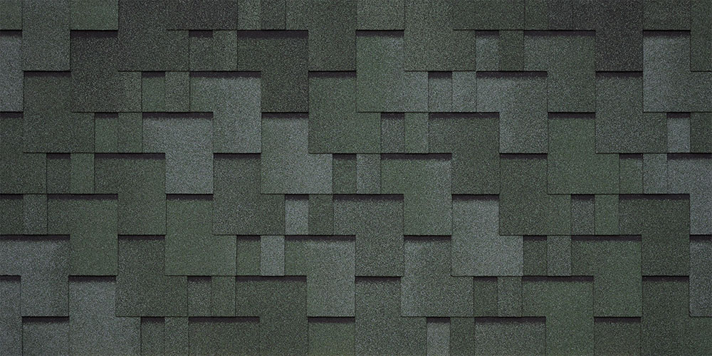 Битумная черепица TEGOLA LAZIO verde 474 (зеленый) — Grandline