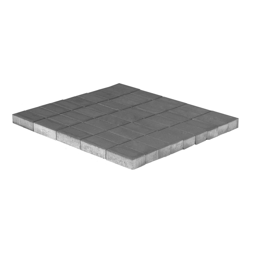 Плитка тротуарная Прямоугольник Серый h70 240х120 — Grandline