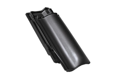 Половинчатая черепица Braas 13V глубокий черный — Grandline