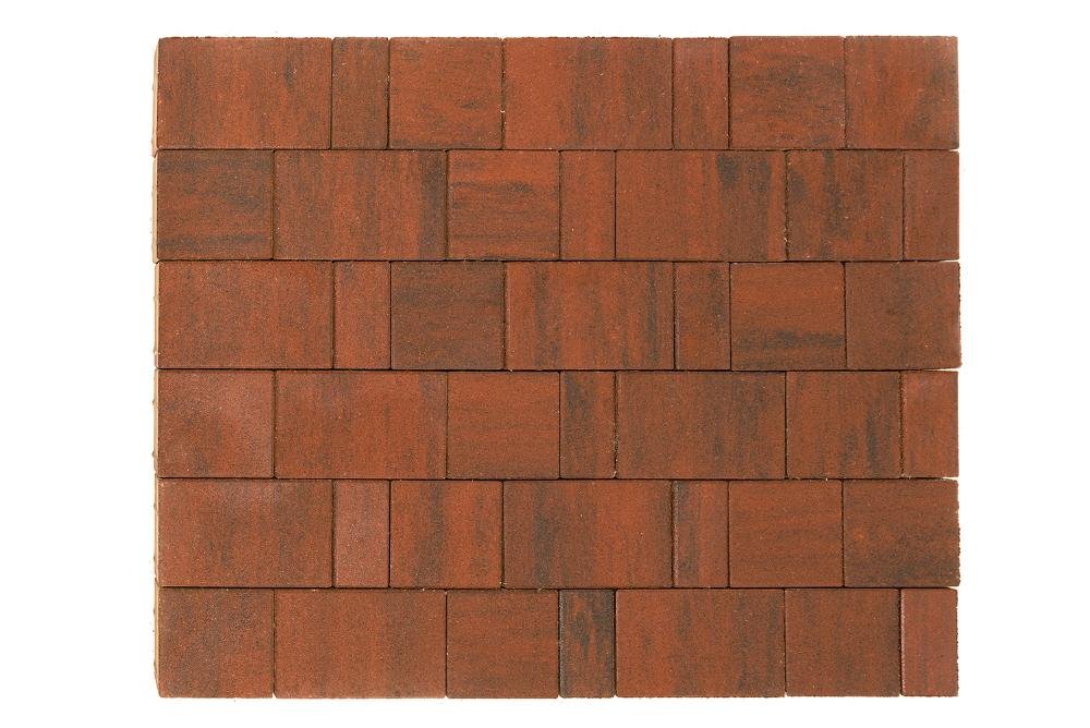 Тротуарная плитка BRAER Старый город "Ландхаус", Color Mix Закат, 60 мм (80x160х60) — Braer