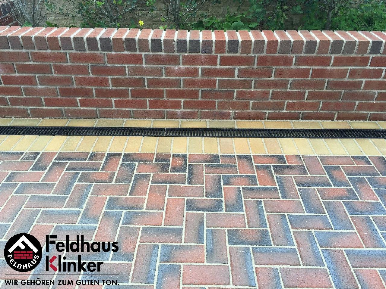Клинкерная брусчатка Feldhaus Klinker gala nero P408KDF* 200x100x52 — Клинкерная