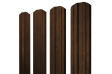 Штакетник Twin фигурный 0,45 Print Elite Chestnut Wood — Штакетник