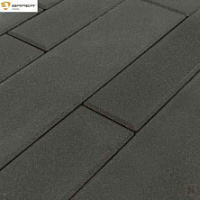 Тротуарная плитка BRAER Домино, Серый (480х160х60) — Braer