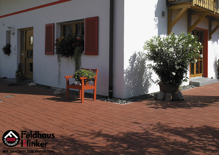 Клинкерная брусчатка Feldhaus Klinker gala flamea P403KDF 200x100x52 — Клинкерная