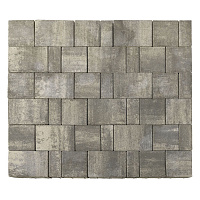 Тротуарная плитка BRAER Старый город "Ландхаус", Color Mix Туман, 80 мм (160х160х80) — Braer