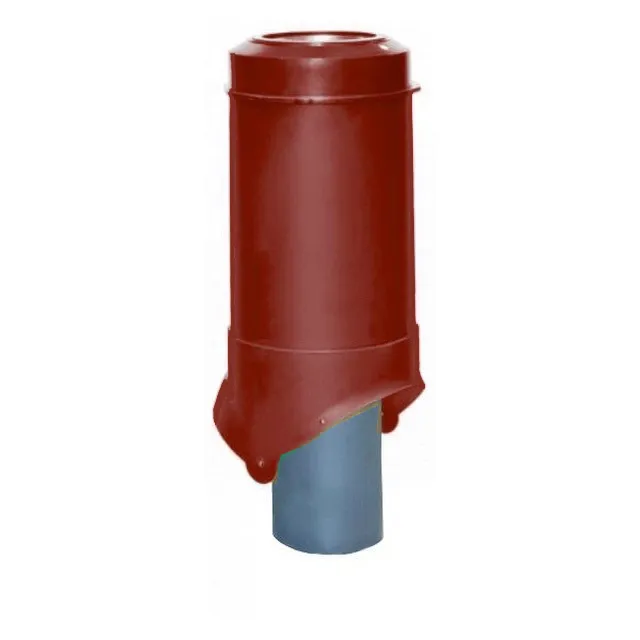Выход канализации Krovent Pipe-VT 125/100 IS красный — Grandline