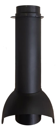 Выход канализации Krovent Pipe-VT 110 черный (НЕИЗ) — Grandline