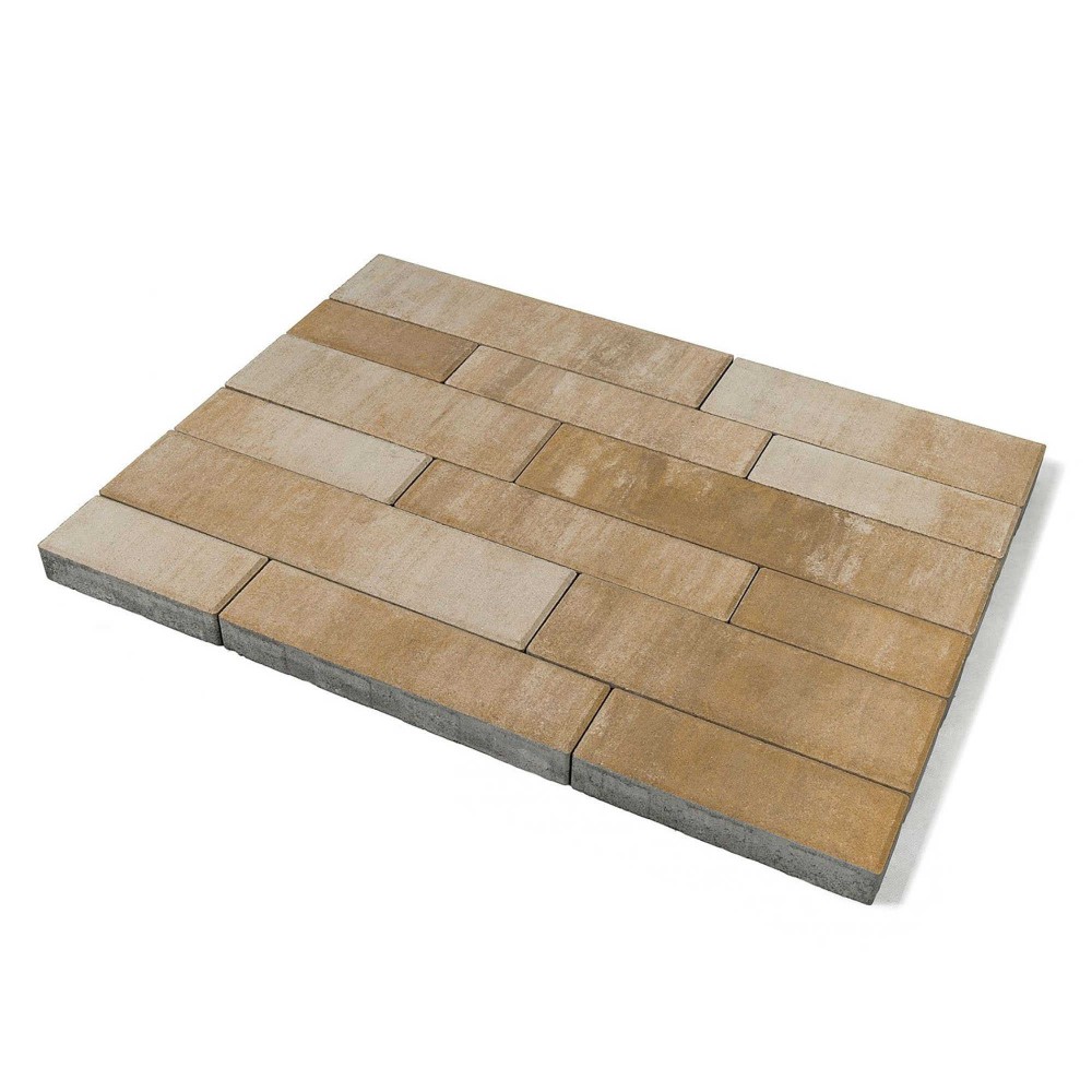 Плитка тротуарная Домино Color Mix Плато h60 280х120 360х120 480х120 480х160 640х160 — Grandline