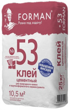 Клей для природного камня и крупноформатного керамогранита Forman 25 кг — Клеевые и монтажные смеси