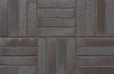 Клинкерная тротуарная плитка Stroher SPALTKLINKER Ригель 336 METALLIC SCHWARZ (240x115x18) — Клинкерная