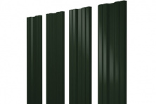 Штакетник Twin 0,5 GreenCoat Pural BT, matt RR 11 темно-зеленый (RAL 6020 хромовая зелень) — Штакетник