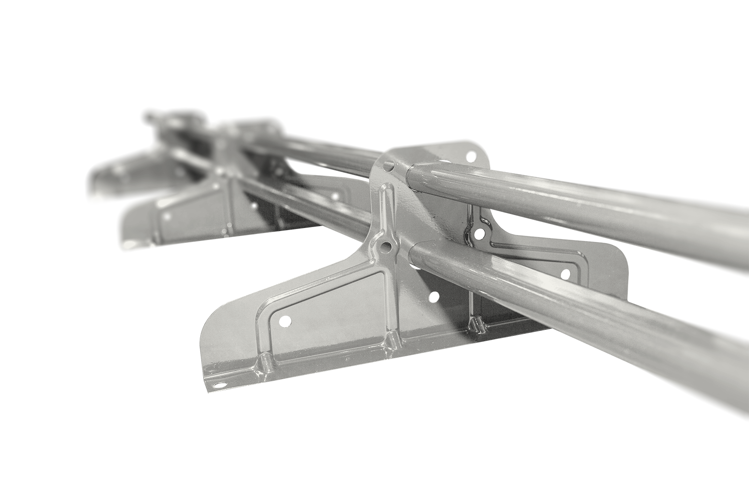 Снегозадержатель Стандарт Т4 d 40х20 RAL 9016 (3м, 3 кронштейна) — Grandline