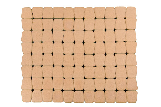 Тротуарная плитка BRAER Классико круговая, Коралловый (73х110х115) — Braer