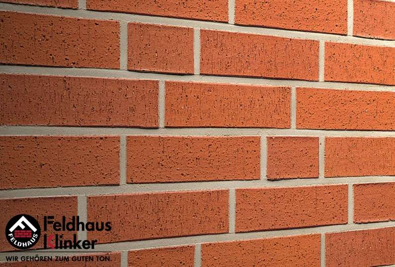 Клинкерный кирпич Feldhaus Klinker K401NF carmesi rugo — 240х115х71