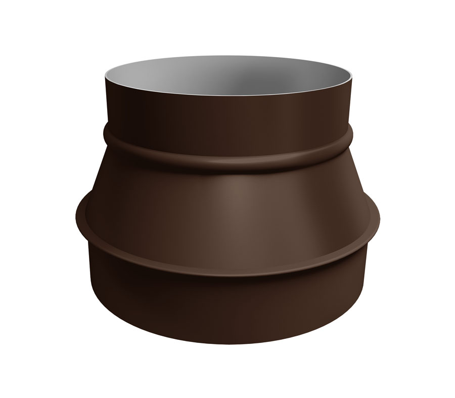Переходник Gervent Ø 160/200 мм оцинкованный RAL 8017 — Grandline