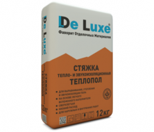 Тепло-, звукоизоляционная стяжка De Luxe ТЕПЛОПОЛ, 12 кг — Промышленные полы