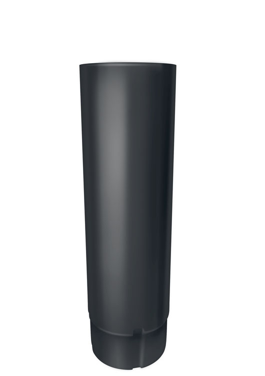 Труба круглая Optima Matt 90мм 3м RAL 7024 — Grandline
