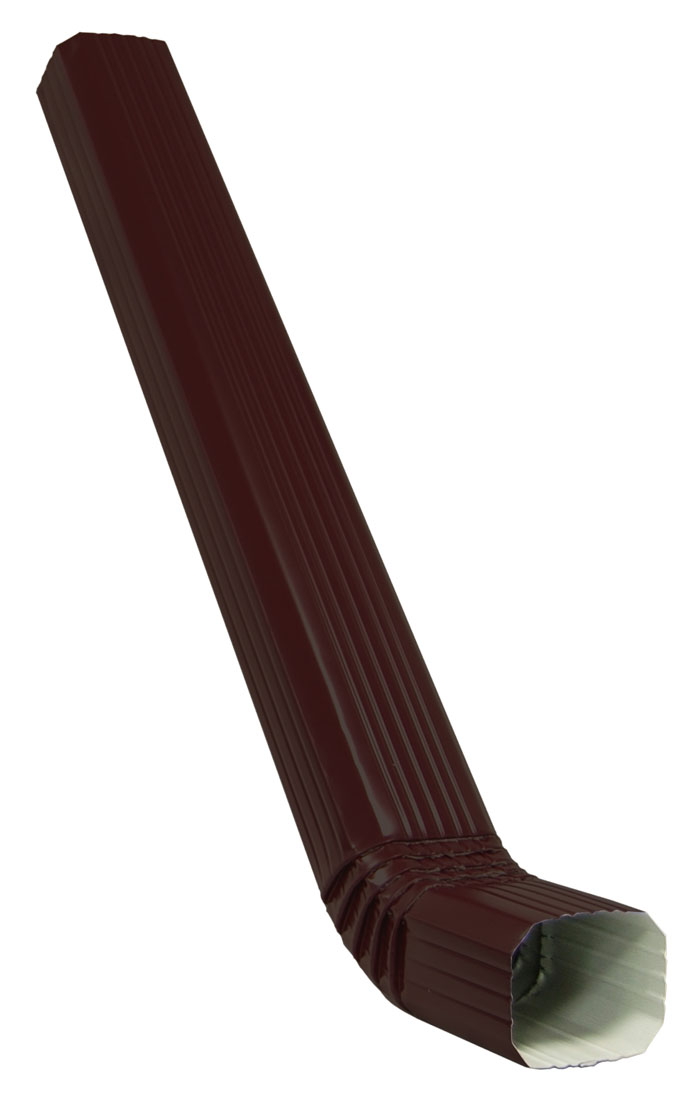 Труба прямоугольная с коленом Vortex Matt 1м RR 32 — Grandline