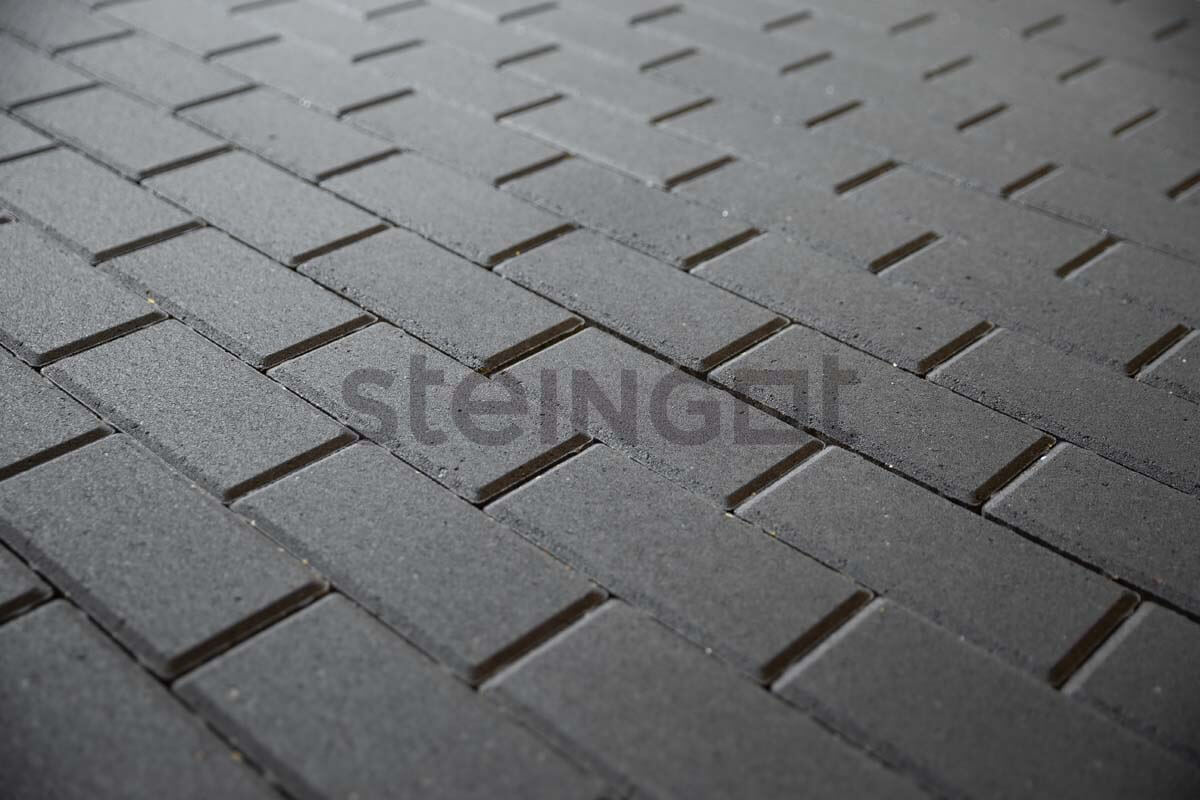 Брусчатка Steingot Серия "СИТИ 80" Прямоугольник, серый (200x100x80) — Steingot