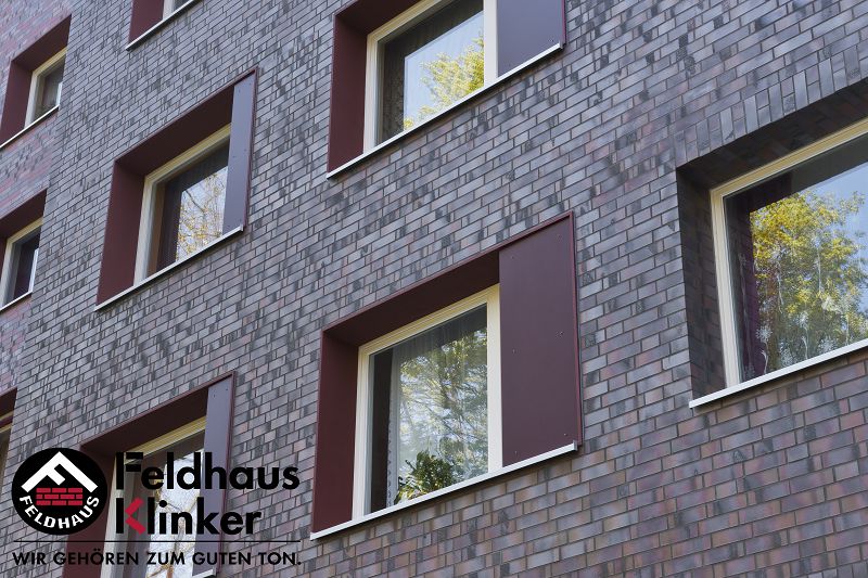 Клинкерный кирпич Feldhaus Klinker K561DF carbona ardor maritimo — Кирпич