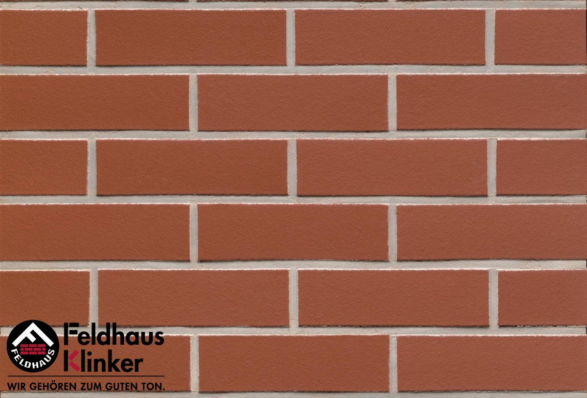 Клинкерный кирпич Feldhaus Klinker K400NF carmesi liso — 240х115х71