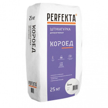 Декоративная штукатурка цементная Perfekta Короед белый 25кг — Короед