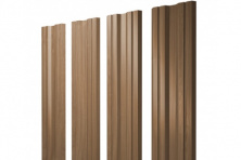 Штакетник Twin 0,45 Print Elite Honey Wood TwinColor — Штакетник