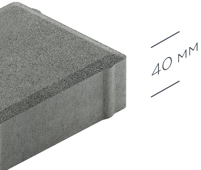 Брусчатка Steingot Серия "ЛАЙТ 40", красный яркий (200х100х40) — Steingot