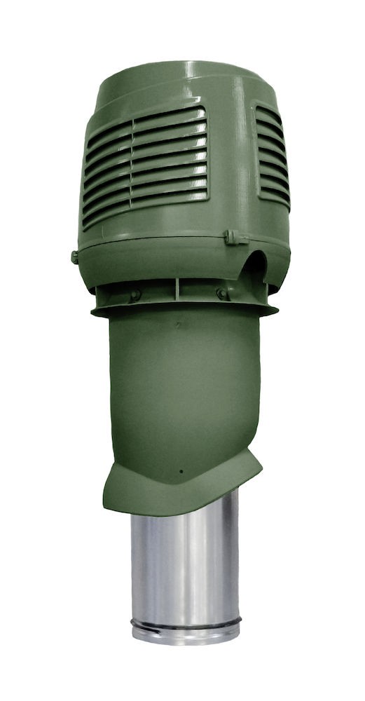 Приточный вентиляционный элемент 160/ER/500 Vilpe INTAKE зеленый — Grandline