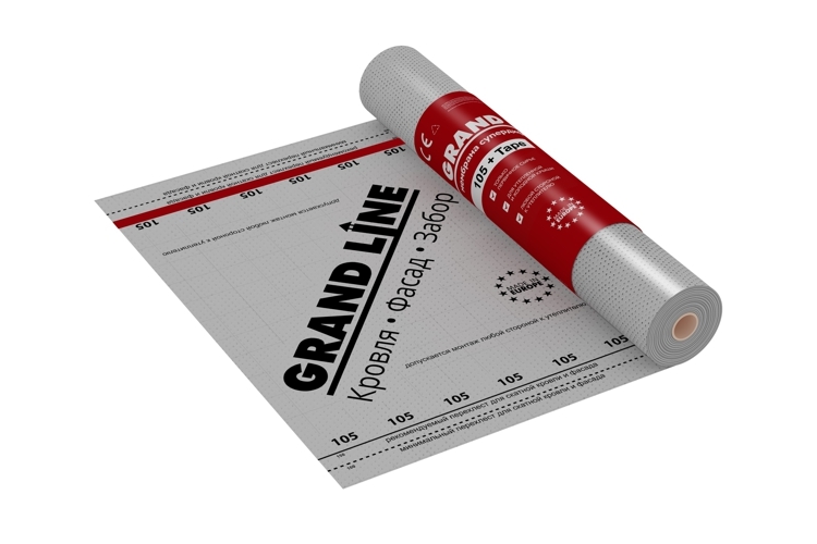 Мембрана супердиффузионная Grand Line 105+TAPE (75м2) — Grandline