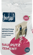 Штукатурка цементная Bergauf Bau Putz Zement серый 5 кг — Цементная