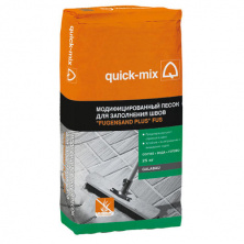 Модифицированный песок Quick-mix FUS для заполнения швов, песочный, 25 кг — Сухие строительные смеси