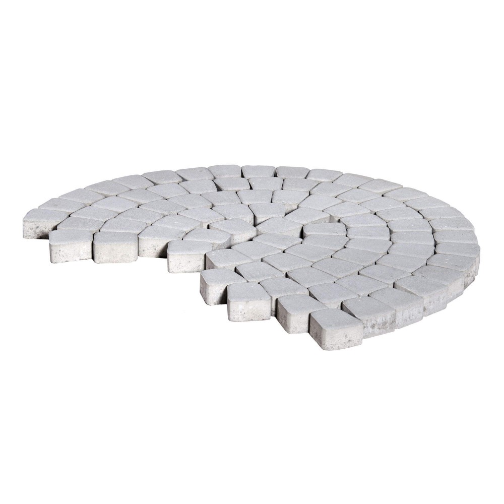 Плитка тротуарная Классико круговая Серебристый h60 73х110х115 — Grandline