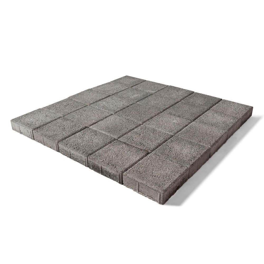 Плитка тротуарная Лувр Гранит серый h60 200х200 — Grandline