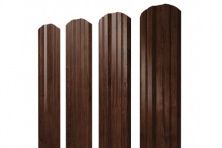 Штакетник Twin фигурный 0,45 Print Elite Cherry Wood TwinColor — Штакетник