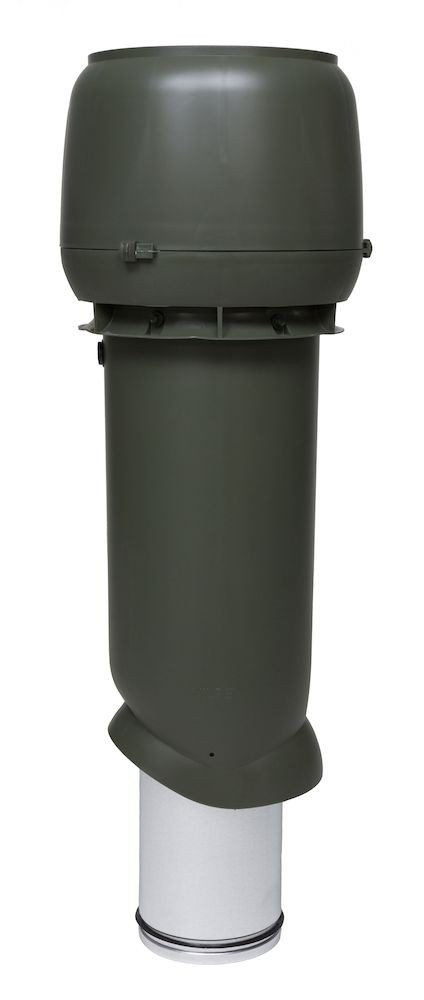 Выход вытяжки 160х225х700 ИЗ зеленый с колпаком — Grandline