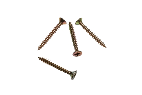 Саморез Rizzel Pz 3,5х20 (1500шт) шлиц Pz2 желтый цинк (пакет) — Grandline